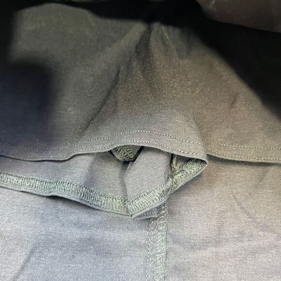 Prana Women's Flat Front Pockets Drawstring Skort Skirt Black Size Medium - Picture 6 of 6